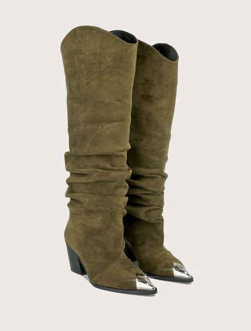 MATRIX SÜET HAKİ YEŞİL ÇİZME 🖤